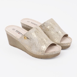 Goodin Flip -flip -flip per zeppe taupe d'oro 1