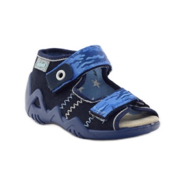 Sandali Befado 250p inserto in pelle blu navy blu 1