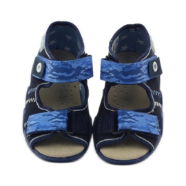 Sandali Befado 250p inserto in pelle blu navy blu 4