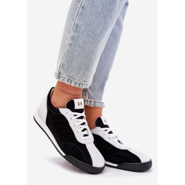 Laura Messi 2935 Scarpe sportive in pelle femminile nero 1