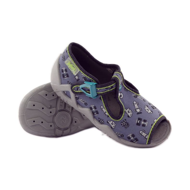 Ciabatte Befado 217p092 cacciatori verde grigio nero bianco 3