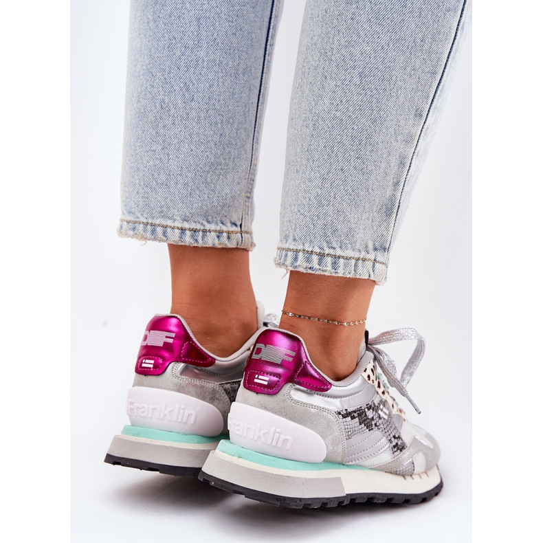 Scarpe sportive femminili sneaker D.Franklin DFSH378006 Silver d'argento 2
