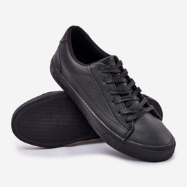 Sneakers in pelle eco -bassa maschile Big Star NN174252 NERO 2