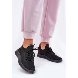 Scarpe sportive slip-on nere da donna nero 2