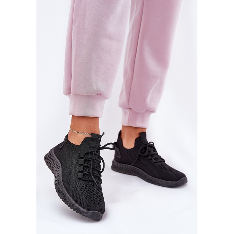 Scarpe sportive slip-on nere da donna nero 2
