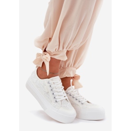 Big Star RR274747 Sneaker in pizzo femminile bianco 1