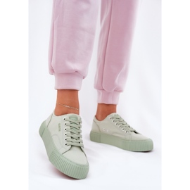 Materiale Sneakers femminile Sneaker Big Star RR274408 Green verde 2