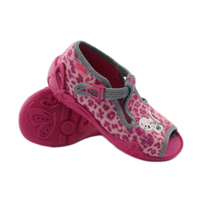 Pantofole pantera Befado 213P100 rosa gattino 3