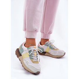 Sneakers in pelle scamosciata femminile Big Star RR274244 Sistema grigio hi-polestro 2