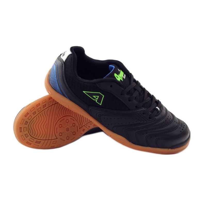 American Club Scarpe sportive indoor da uomo ADI American 160709 nero blu verde 3