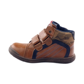 American Club Sport con inserto in pelle americana 16213 blu navy marrone 2