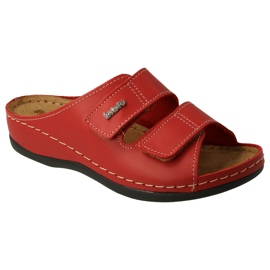 Infradito in pelle femminile rosso inblu 158d105 1