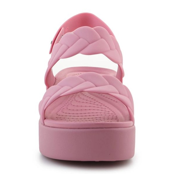 CROCS Brooklyn Weven Weedge Basso 209977-6xx Sandali rosa 2