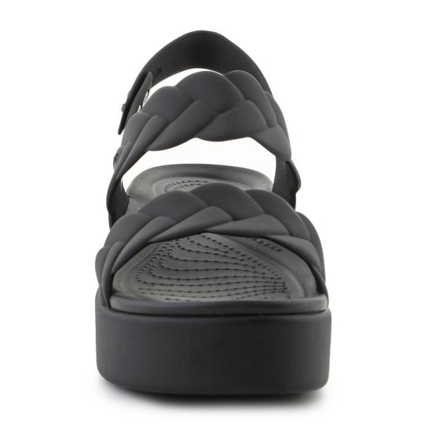 Crocs sandali Brooklyn Weven Weedge 209977-060 nero 2