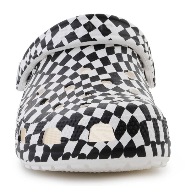 CROCS Classic Warped Checker Clog 211007-103 bianca 2