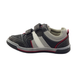 American Club Scarpe sportive per bambini ADI con velcro American 152625 grigio rosso 2