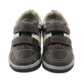 American Club Scarpe sportive per bambini ADI con velcro American 152625 grigio rosso 4