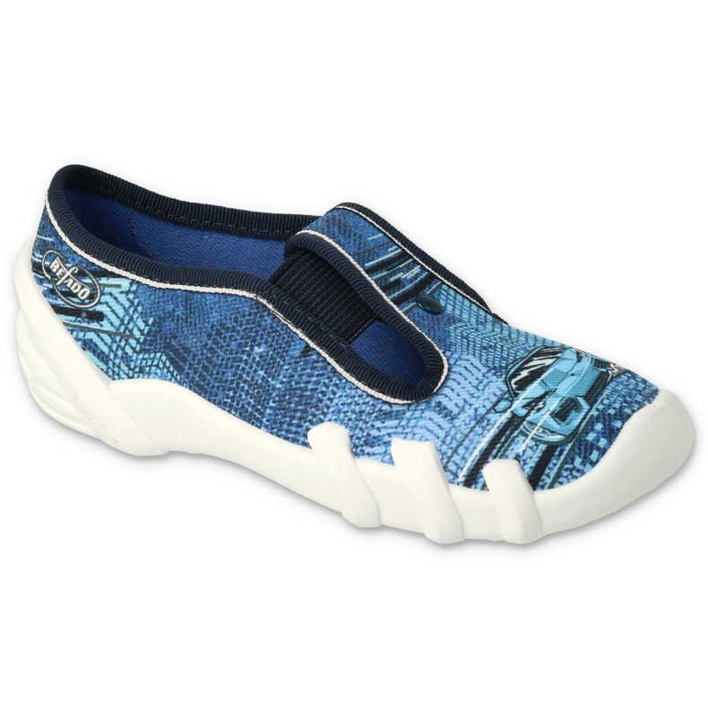 Pantofole per bambini Befado 290X270 blu-auto 1