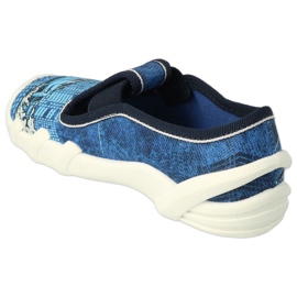 Pantofole per bambini Befado 290X270 blu-auto 3