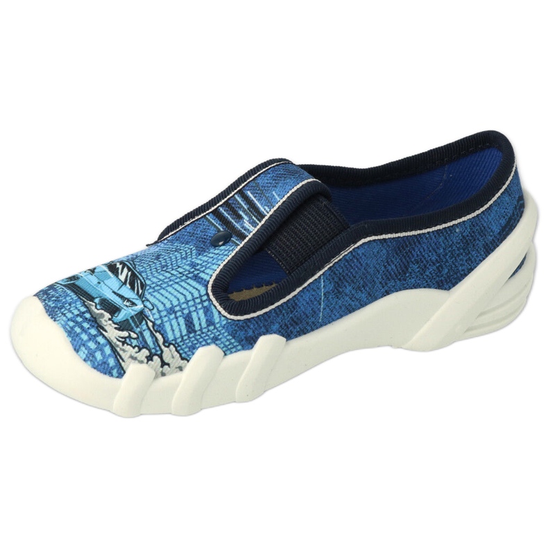 Pantofole per bambini Befado 290X270 blu-auto 4