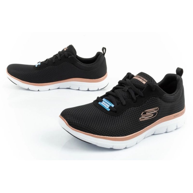 Scarpe Skechers Flex Appeal 4.0 Brillant View 149303/BKRG nero 8