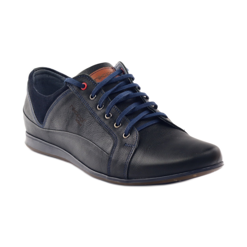 Scarpe sportive da uomo Nikopol 1568 nere blu navy nero 2