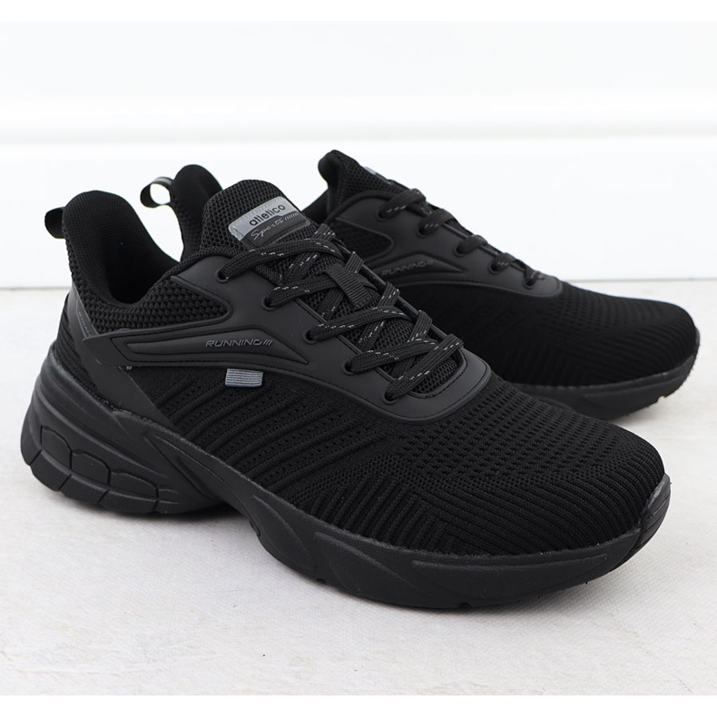 Scarpe sportive maschili Black Atletico VB17566 nero 1