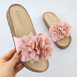Infradito da donna con fiori rosa Potocki GN17301 1