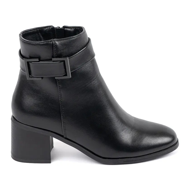 Stivali da donna Shelovet neri classici su un palo basso nero 1