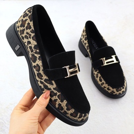 Scarpe leopardo Lordy in pelle Lords Black Vinceza 66791 nero 1