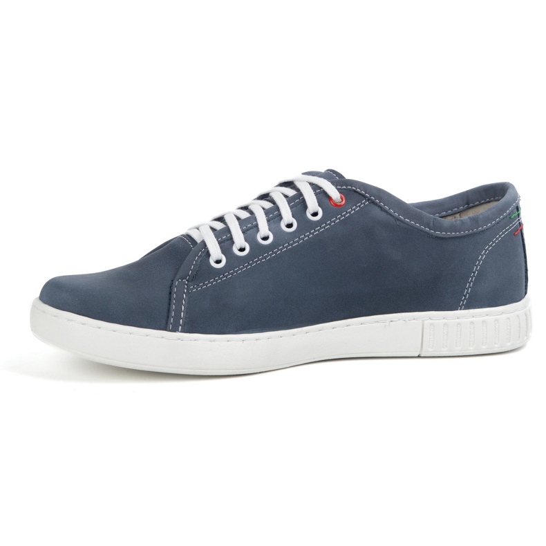Polbut Scarpe in pelle Sneaker maschile Model 2129 blu navy 1