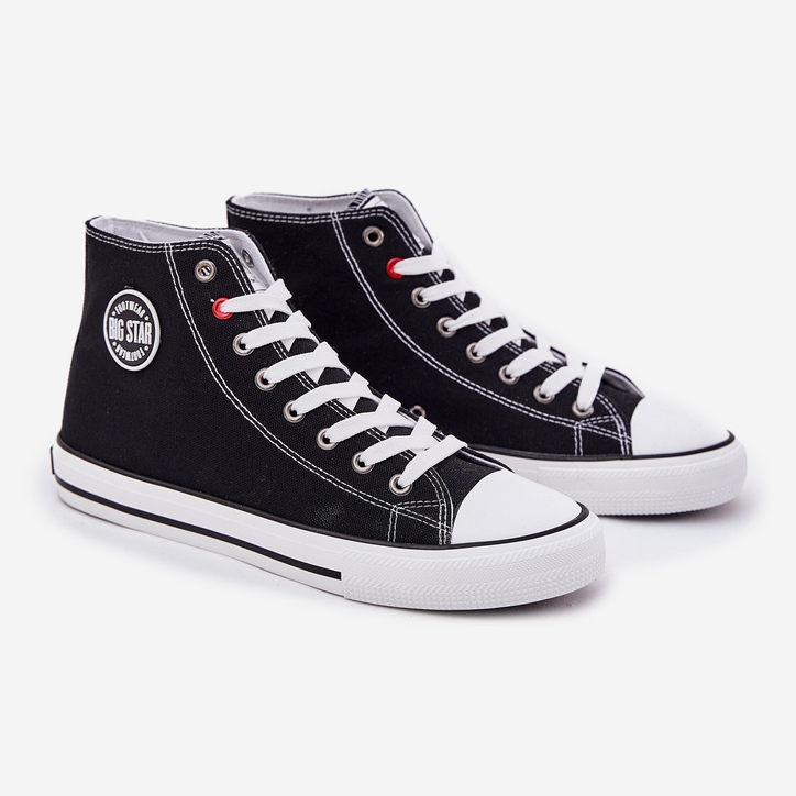 Materiale Sneaker maschile Big Star NN174304 Hi-Poly System Black System nero 1