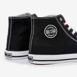 Materiale Sneaker maschile Big Star NN174304 Hi-Poly System Black System nero 2