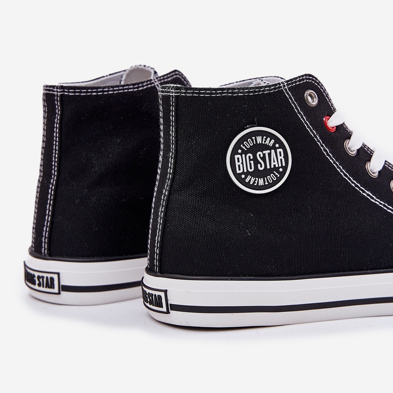 Materiale Sneaker maschile Big Star NN174304 Hi-Poly System Black System nero 2
