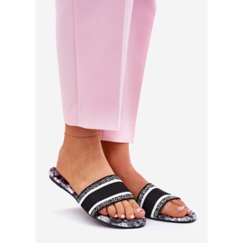 Flap da donna piatta modellata Nero 1