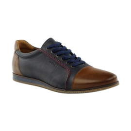 Badura 3173 scarpe sportive blu navy marrone 1