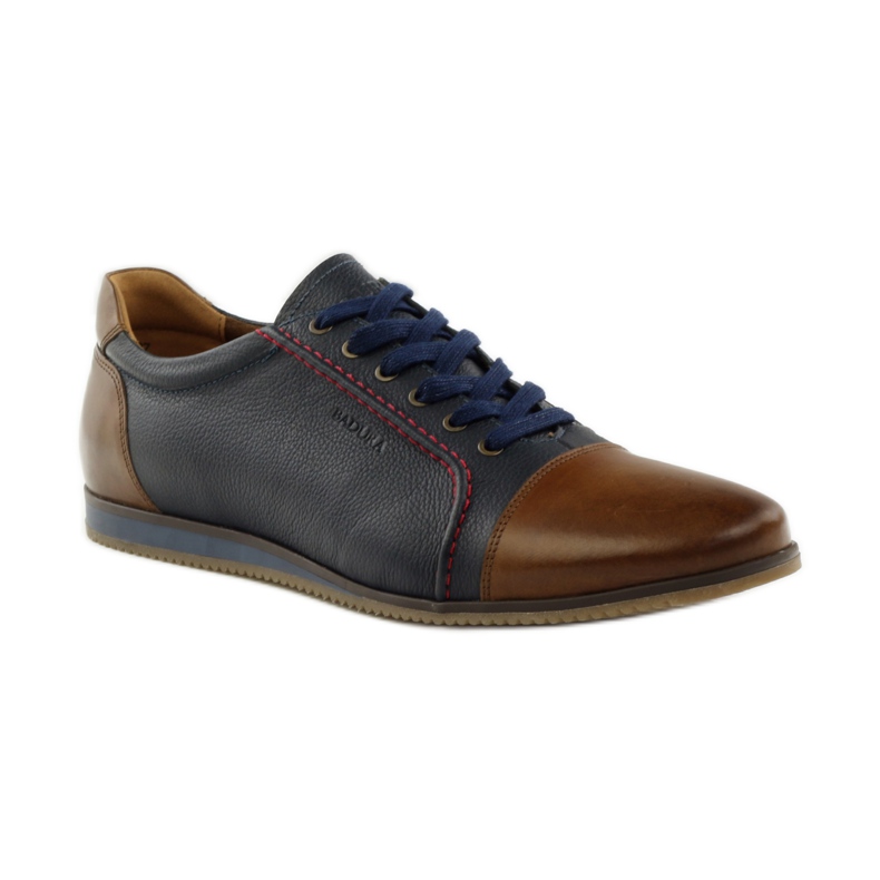 Badura 3173 scarpe sportive blu navy marrone 1