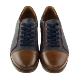 Badura 3173 scarpe sportive blu navy marrone 4