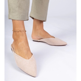 BEIGE Eleganti infradito di ekozamszu 1