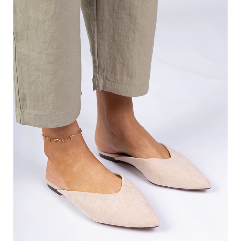 BEIGE Eleganti infradito di ekozamszu 2
