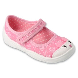 Slifori per bambini Pink Befado 209p041 con occhielli rosa 1