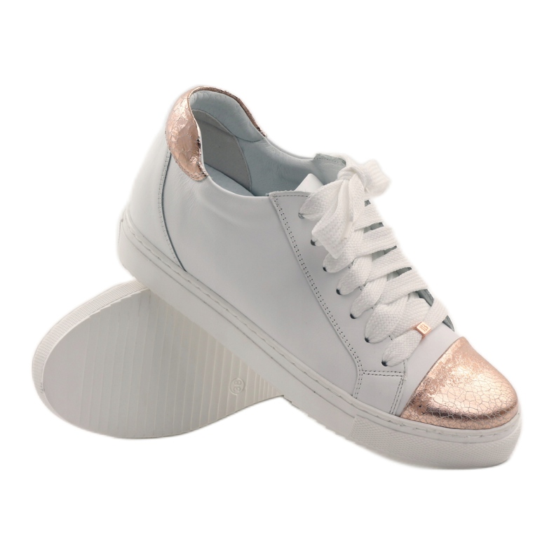 Scarpe sportive bianche da donna Badura bianca rame 2