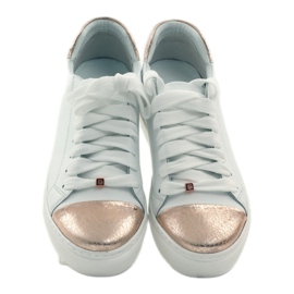 Scarpe sportive bianche da donna Badura bianco rame 4