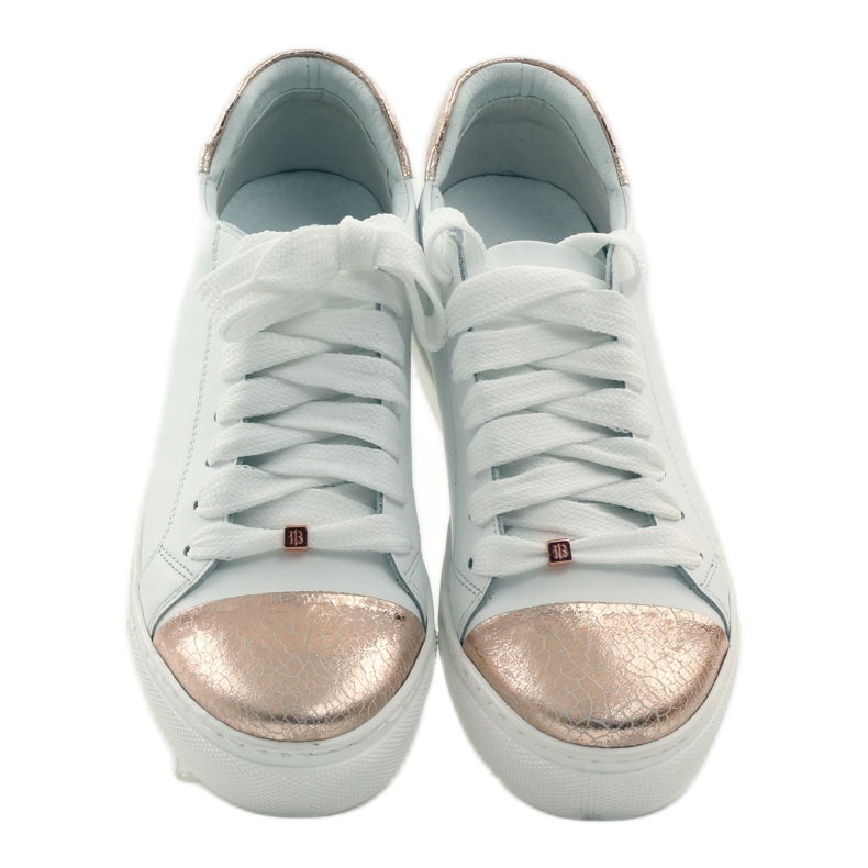 Scarpe sportive bianche da donna Badura bianco rame 4