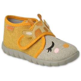 Befado Baby Slipper Yellow con applicazione 465p086 giallo 1
