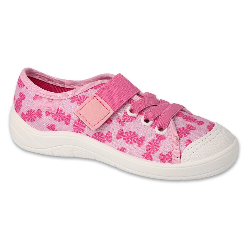 Ciabatte per bambini Befado con velcro 351X030 rosa 1