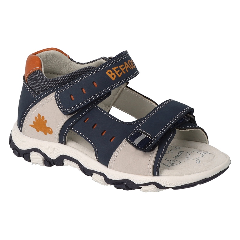 Sandali da bambino Befado con inserto in pelle 170P098 blu navy 1