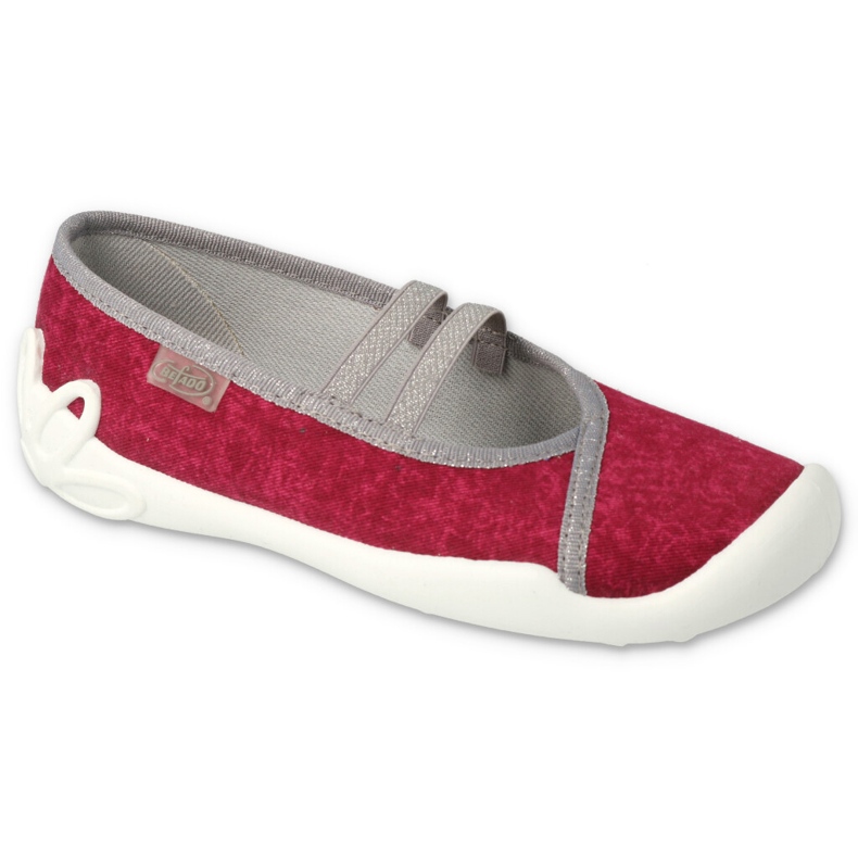 Slifori per bambini di Befado 116Y306 Burgundy/Grey rosso 1