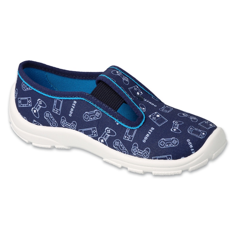 Pantofole per bambini Befado 975X182 blu-applicazioni 1