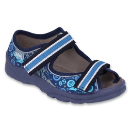 Sandali in velcro per bambini Befado 969x159 blu 2